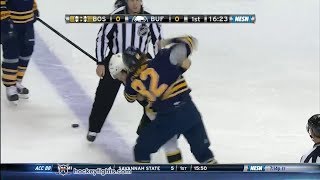 Matt Fraser vs Marcus Foligno Dec 19 2013 [upl. by Nylikcaj881]