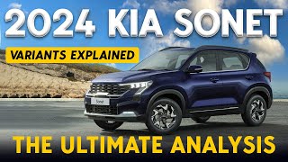 Kia Sonet Facelift Petrol Variants Explained  HTE HTK HTK HTX HTX GTX X Line  Jan [upl. by Oaks]