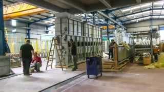 Glaston RC350 flat glass tempering line installation [upl. by Ianej]