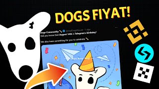 DOGS COIN FİYAT TAHMİNİ NE ZAMAN LİSTELENECEK TELEGRAM DOGS COIN [upl. by Suelo931]