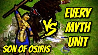 SON OF OSIRIS vs EVERY MYTH UNIT  Age of Mythology [upl. by Lightman889]