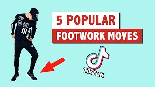 FOOTWORK DANCE TUTORIAL 2021  MOST POPULAR MOVES ON TIKTOK [upl. by Imorej144]