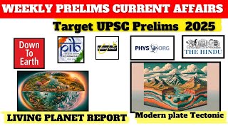 Weekly Prelims Current affairs  Living Planet Report  Hurricanes  Target upsc cse prelims 2025 [upl. by Timoteo921]