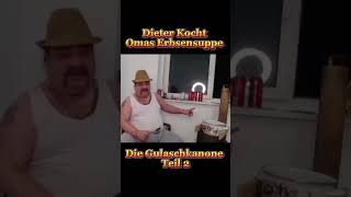 Omas Erbsensuppe in der Gulaschkanone Zünden  Teil2 Dieter Kocht food funny meme [upl. by Farnsworth]