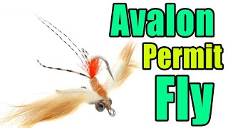 Avalon Permit Fly  Fly Tying  Mauro Ginervi Fly Pattern [upl. by Sydel]