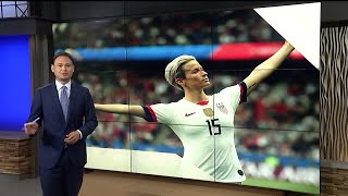 Commentary Megan Rapinoe far from disrespecting country or flag in this World Cup [upl. by Aneehsram]