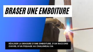 Comment braser  souder une emboiture au cuprophosphore [upl. by Sackville912]