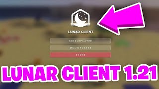 How To Download Lunar Client on Minecraft Java 121 2024 [upl. by Magdau]