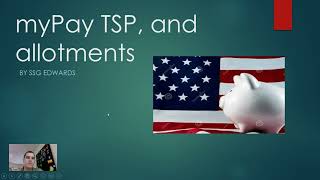 How to set up TSP and allotments are myPay [upl. by Eilyr]