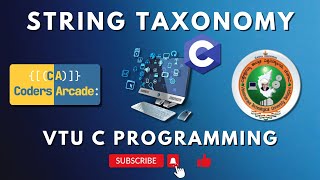 How to Master Strings in C A Comprehensive Guide to String Taxonomy  VTU C Programming [upl. by Eiral975]