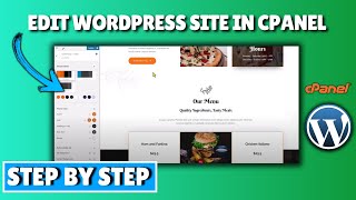 How to edit wordpress site in cpanel 2024 [upl. by Hodge]