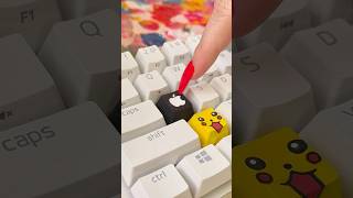 🍎APPLE🍏 keycap 😱😳 apple keyboard art posca drawing artist markers [upl. by Freed]