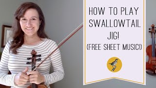 Play Swallowtail Jig on the Violin with Duet Part and Free Sheet Music [upl. by Aramoix]