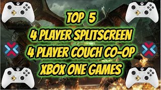 Top 5 4 Player Couch CoopSplitScreen Games Xbox One [upl. by Tereb]