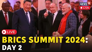 LIVE  BRICS Summit 2024 Day 2  World Leaders At BRICS Summit Venue  Modi Xi Putin  N18G [upl. by Anovad]