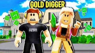 Gold Digger Has A Crush On Me In Roblox Brookhaven 💖🤑 [upl. by Nadirehs156]