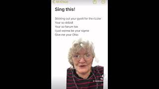 British grandma sings sticking out your gyatt for the rizzler 💀 meme funny DREAMOMYAYYAYA [upl. by Oab]