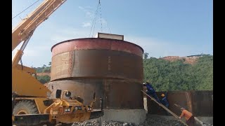 Leaching tank installation details in CIL plant [upl. by Ailed]