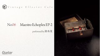 Maestro  Echoplex EP2 feat鈴木茂【Vintage Effector Cafe（ビンテージ・エフェクター・カフェ）】 [upl. by Anastassia246]