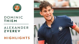 Dominic Thiem vs Alexander Zverev  QuarterFinal Highlights I RolandGarros 2018 [upl. by Ativak]