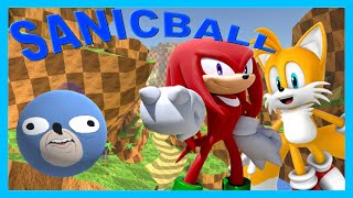 Knuckles and Tails play Sanic Ball [upl. by Sorcim]