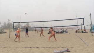 Dana Waldburger Class of 2019 Queen of the Beach CBVA Invitational 91816 [upl. by Htebaile]