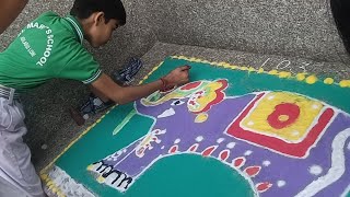 Rangoli Competition Seniors amp JuniorsStmarysschoollonirangoli diwalidiwalispecial [upl. by Eran775]