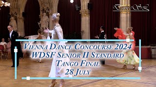 Vienna Dance Concourse 2024  Senior II Standard Tango WDSF  Final  28 July 2024 [upl. by Yenoh]