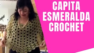 CÓMO TEJER UNA CAPA O CAPITA EN CROCHET O GANCHO 🌼 🌼Muy Fácil y Rápido  Yo Tejo con LAURA CEPEDA [upl. by Weisman499]