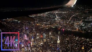 COMPLETE Dark Night Airport amp Flight Ambience  Miami International MIA  Takeoff amp Landing  4K [upl. by Alhsa]