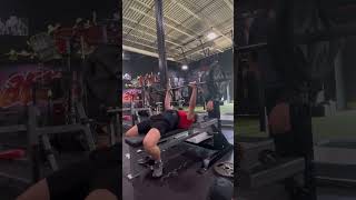 205lb Pause Bench CLEAN Form shorts benchpress gym fitness [upl. by Sherilyn]