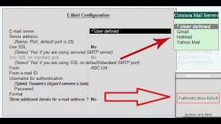 How to Send Email by gmail account in Tally amp Resolve the Error Authentication Failed [upl. by Tail]