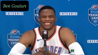 Funny Russell Westbrook interview 😂 [upl. by Tolland]