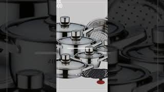 Zillinger 17 Pieces Deluxe Stainless Steel Cookware Set ZL702  By Germany OEM [upl. by Lawrenson]