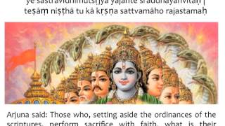 Bhagavad Gita Chapter 17  Verse 1 [upl. by Naman456]