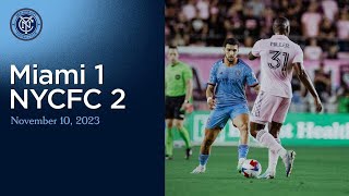 Match Highlights  Inter Miami CF 12 NYCFC  November 10 2023 [upl. by Terrye]