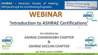 Introduction to ASHRAE Certifications [upl. by Ednalrim]