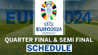 EURO CUP QUARTER FINALS AND SEMI FINALS SCHEDULE [upl. by Danila976]