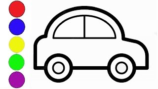 Hoe een eenvoudige auto te tekenen  Cách vẽ một chiếc ô tô đơn giản  How to draw a simple car [upl. by Dnalloh]