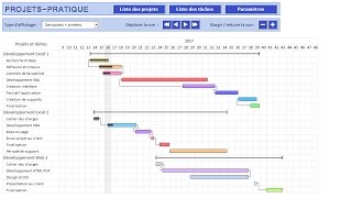 Application de gestion de projets pour EXCEL Gantt [upl. by Anestassia]