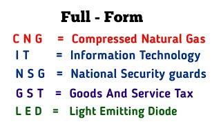 Full  Form ।। Learning Point ।। [upl. by Goldsmith]