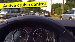 Active cruise control BMW F10 how it works [upl. by Fidel980]