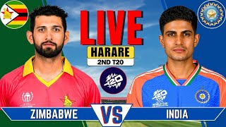 IND vs ZIM Live Match  Live Score amp Commentary  INDIA vs ZIMBABWE 2nd T20 Match Live [upl. by Ibmab319]