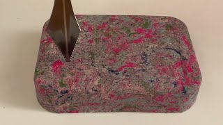 Very Satisfying and Relaxing Kinetic Sand Crunchy Sand drop and squish 6 [upl. by Ynoffit]