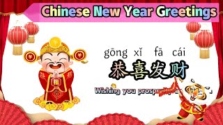 Top 20 Chinese New Year GreetingsSay Happy New Year in Chinese2022新年祝福语中文加油站 [upl. by Heindrick]