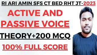 BED OSSSC EXAM 2023 I ACTIVE AND PASSIVE VOICE THEORY CLASS WITH SELECTED MCQ I HIGH SCHOOL TEACHER [upl. by Eneloj]