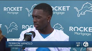 OTAs Lions rookies Terrion Arnold Ennis Rakestraw eager to work with vets [upl. by Misak285]