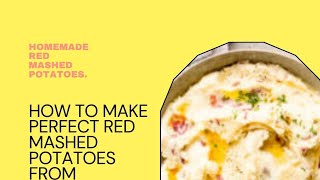 How To Make Red Mashed Potatoes cooking [upl. by Terencio]