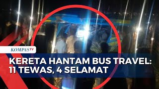 Update Korban Kecelakaan KA Probowangi Tabrak Bus Travel di Lumajang [upl. by Onibas793]