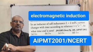 In an inductor of self inductance L2mH current changes with time according to the relation It2e−1 [upl. by Glaab]